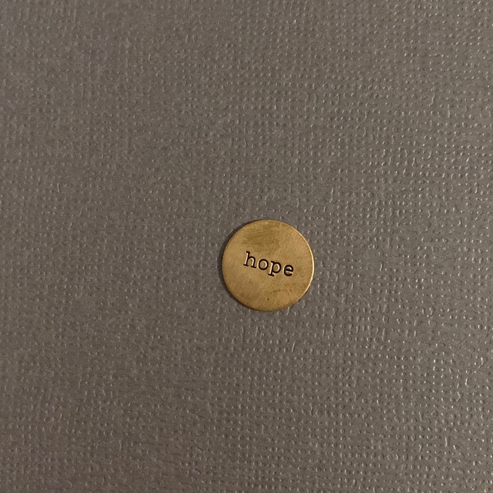 Origami Owl Plate | Hope | Mini Locket